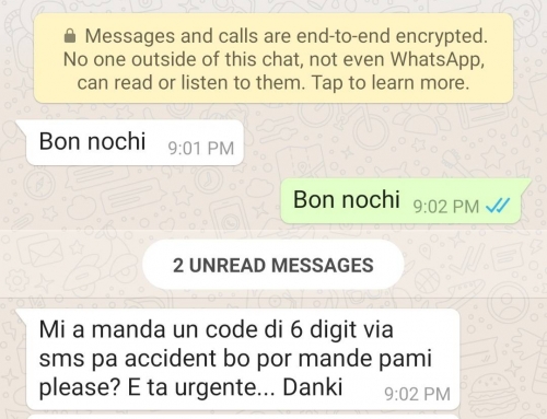 SETAR ta alerta riba mensahenan di scam