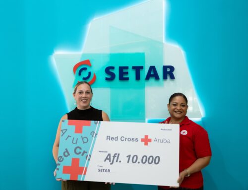 SETAR cu donacion pa Rode Kruis Aruba pa yuda fortalece esfuersonan di ayudo comunitario